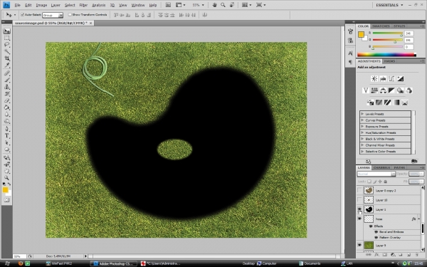 Creation of In my garden: Step 7